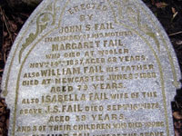 Headstone of John Scrymsour Fail